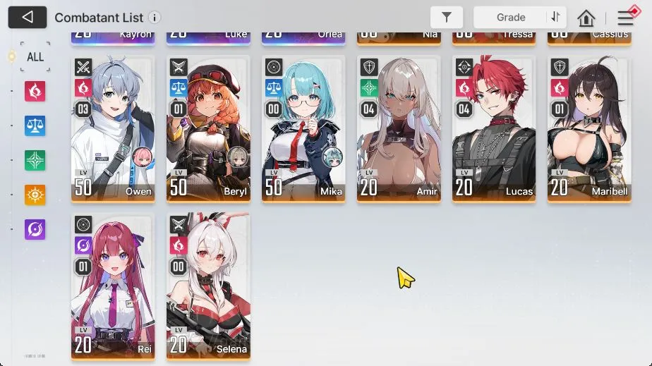 Chaos Zero Nightmare Accounts GLOBAL|Lv 50|9 SSR[YukiM2,HaruM2,Chizuru,KhalipeM2,Rin,Veronica,Kayron,Luke,Orela]+11 SR+23 SR 4