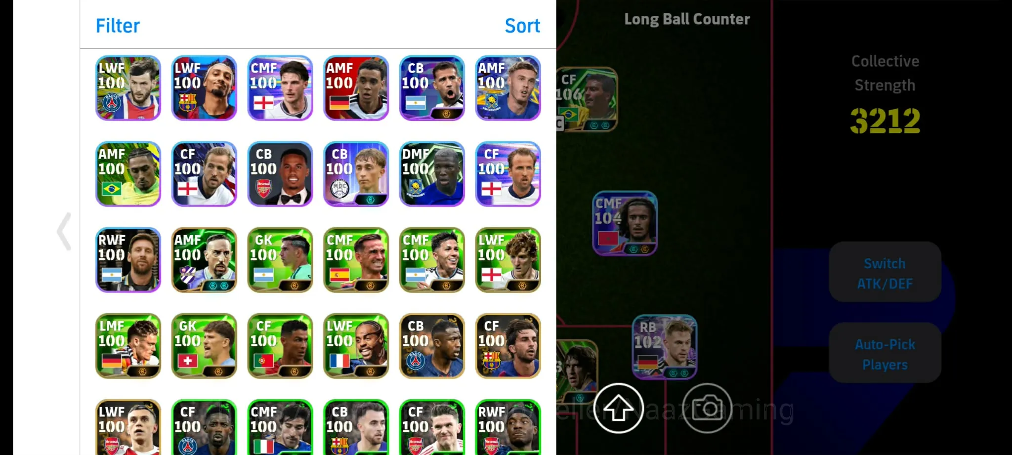 eFootball Accounts Legends & Iconic Players 3212+ Team I Ruud van Nistelrooy 106 I Gullit 108 I Romario 106 I Ayyoub Bouaddi 1