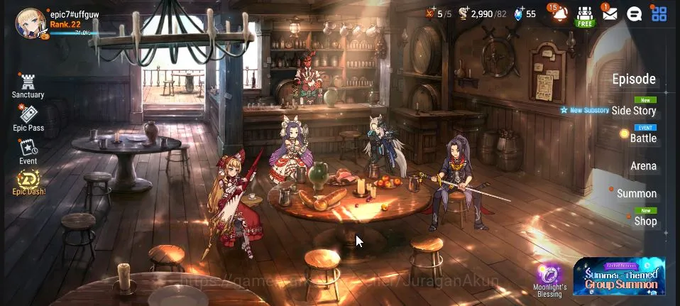 Epic Seven Accounts Global Unverif|Fresh Starter| 5ML BM Haste, SE Cel image 2