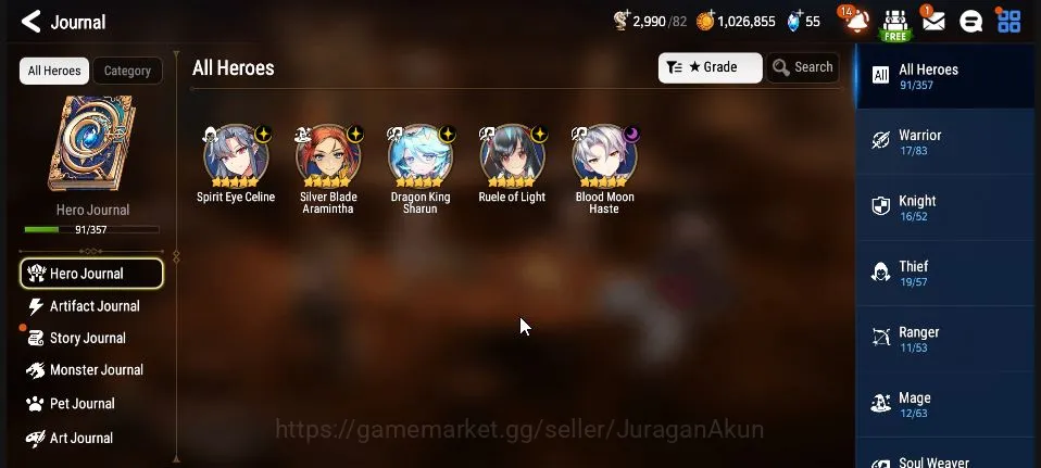 Epic Seven Accounts Global Unverif|Fresh Starter| 5ML BM Haste, SE Cel image 5