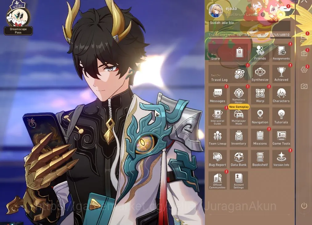 ASIA|TL 66| 5 Limited | Phainon+Sign,Anaxa+Sign,Cyrene,Dante,Archer|MC Male|Amphoreus|Take Mail|Check SS(HSR5098) Honkai Star Rail Mid Game ASIA|TL 66| 5 Limited | Phainon+Sign,Anaxa+Sign,Cy image 1