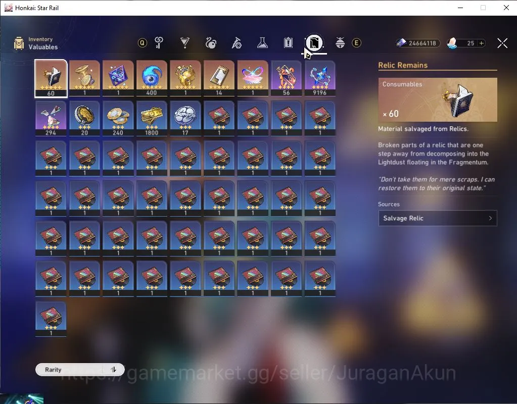 Honkai Star Rail Accounts Mid Game ASIA|TL 66| 5 Limited | Phainon+Sign,Anaxa+Sign,Cyrene,Dante,Archer|MC 8