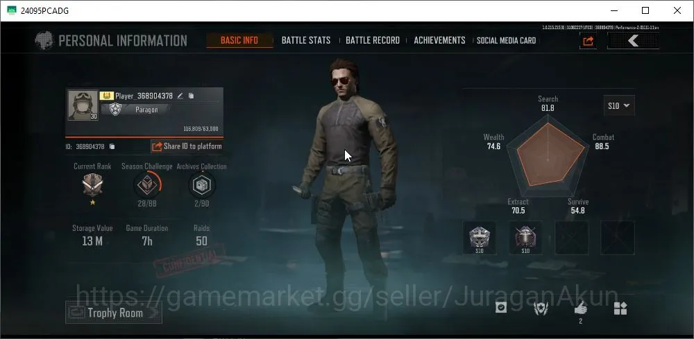 Arena Breakout Accounts Mid-Tier [MOBILE] Lvl 30|SV 13M |CV 12M |AKS74 Peak AEK V ScarL GraveMosin BT101 FieldBP|Gear skin 5