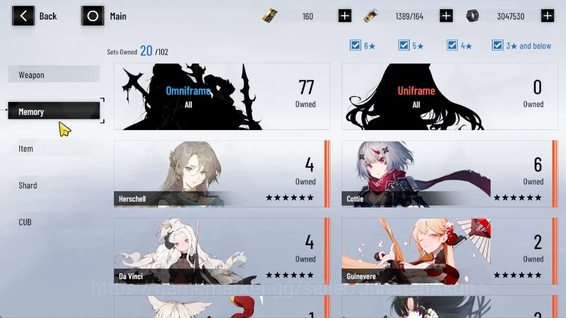 Punishing: Gray Raven Accounts ASIA | Lucia CW+Sign, NanamiStarrail+Sign, Feral | image 5