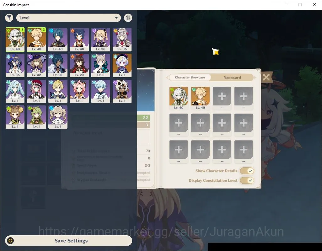 Genshin Impact Accounts Mid Game ASIA|AR 32| 1 Limited + 1[5 Star Weapon]|[Nahida +Sign] Qiqi,Xingqu,Xiangling |MC Male|Take 2