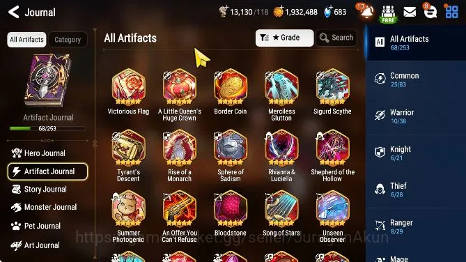 Epic Seven Accounts Mid-Tier Global verif|ML 10(DBSenya,Zio,LWPeira,DDRay,etc)Limit 6