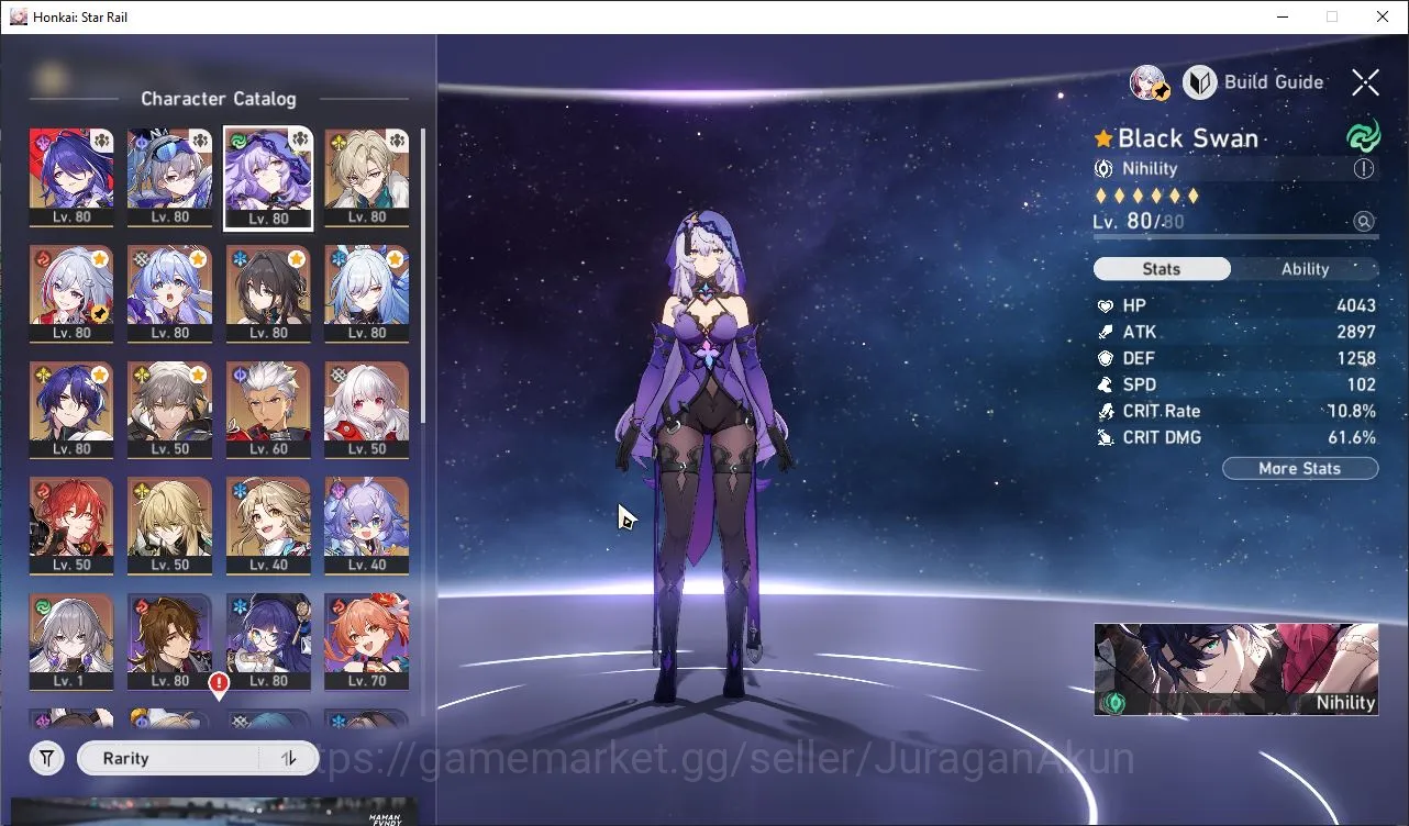 Honkai Star Rail Accounts ASIA|TL69|11 Limits[Acheron+Sign,SW,Black Swan,Ave image 2