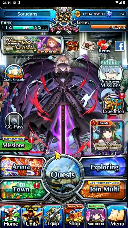 Grand Summoners End-Game [GLOBAL] Rank 114 | BEST 14 Ascend + 3 Sp art + Ma image 1