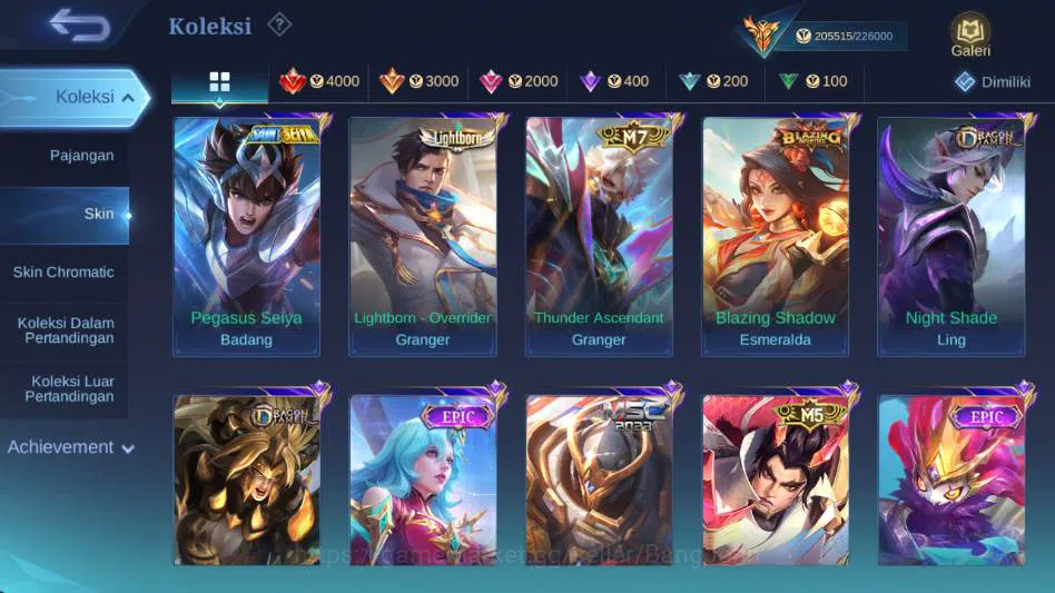 Mobile Legends: Bang Bang Accounts Global,Skin 578,Hero 132,Legnd(miya,saber,aluc,fre image 10