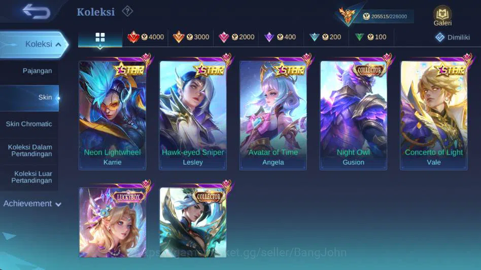 Mobile Legends: Bang Bang Accounts Global,Skin 578,Hero 132,Legnd(miya,saber,aluc,fre image 18