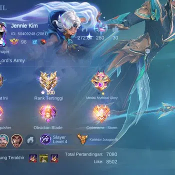 Mobile Legends: Bang Bang Collector Global,Skin 578,Hero 132,Legnd(miya,saber,aluc,fre image 1