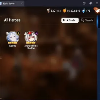 Epic Seven Accounts Starter Global Unverif|Best Starter|2ML(Lisette,Archdemon's Shadow)|PoH+Bless ON|Stigma 42.4K|Side Story