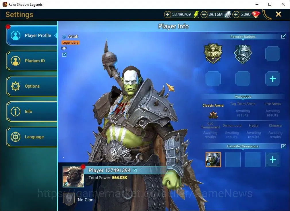 Raid: Shadow Legends Accounts Lv18 564K Power|17 Legend(Ninja,Alice,Artak,Lemini image 2