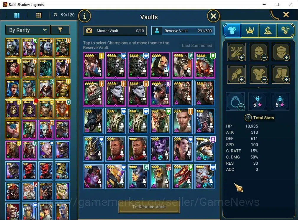 Raid: Shadow Legends Accounts Lv18 564K Power|17 Legend(Ninja,Alice,Artak,Lemini image 5