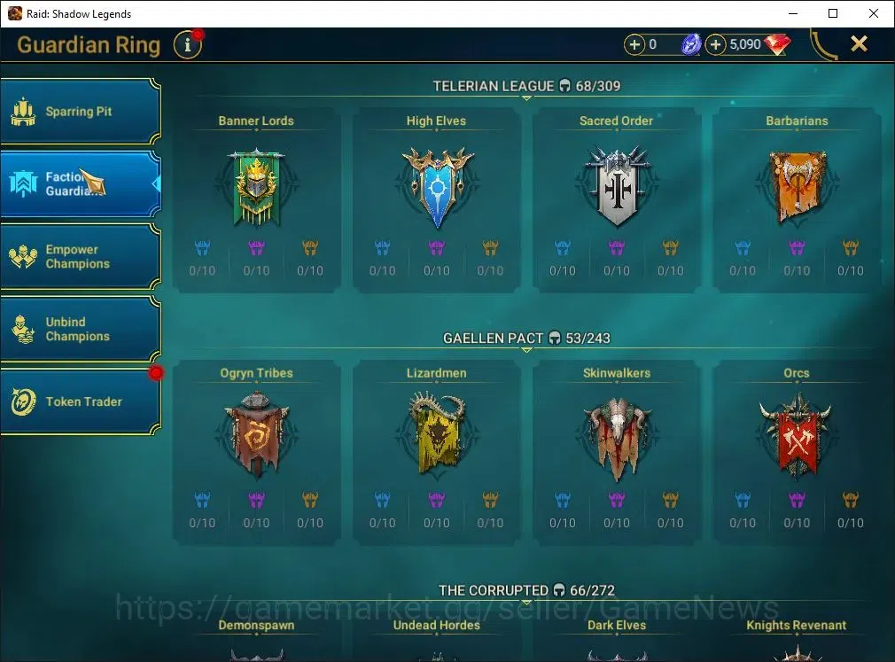 Raid: Shadow Legends Accounts Lv18 564K Power|17 Legend(Ninja,Alice,Artak,Lemini image 7