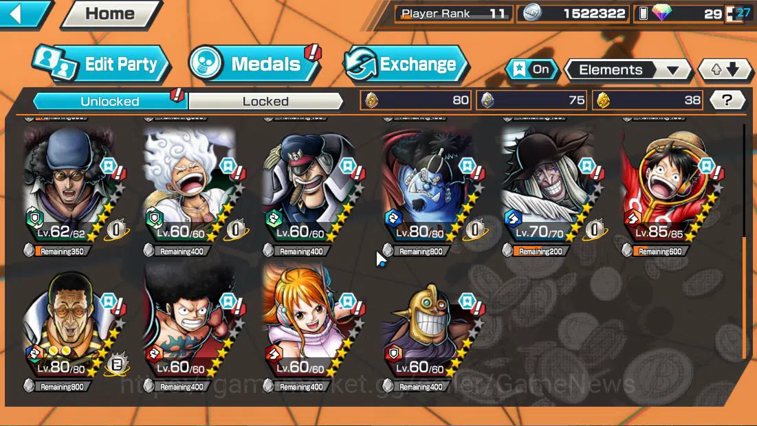 One Piece Bounty Rush Accounts Global|5 EX|4Emperor Teach,5Elder Saturn,BP Kuzan, image 4