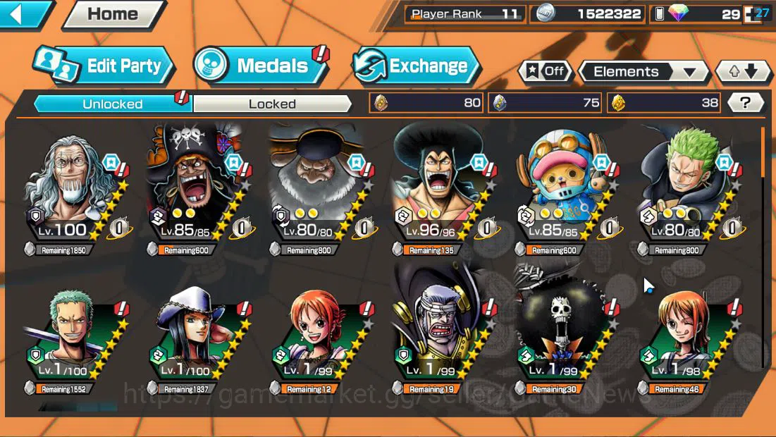 One Piece Bounty Rush Accounts Global|5 EX|4Emperor Teach,5Elder Saturn,BP Kuzan, image 5