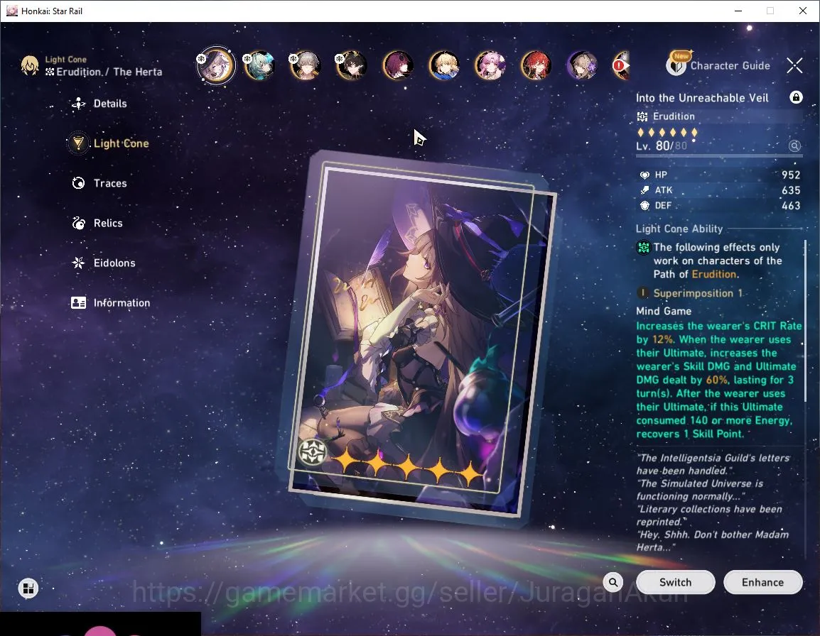 Honkai Star Rail Accounts ASIA|TL63|6 Limited |[The Herta+Sign,Anaxa,Saber,D image 4