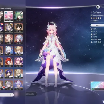 Honkai Star Rail Accounts Others Asia|TL 70|21 Limited|(Acheron E2,Cyerene E2,Evanescia