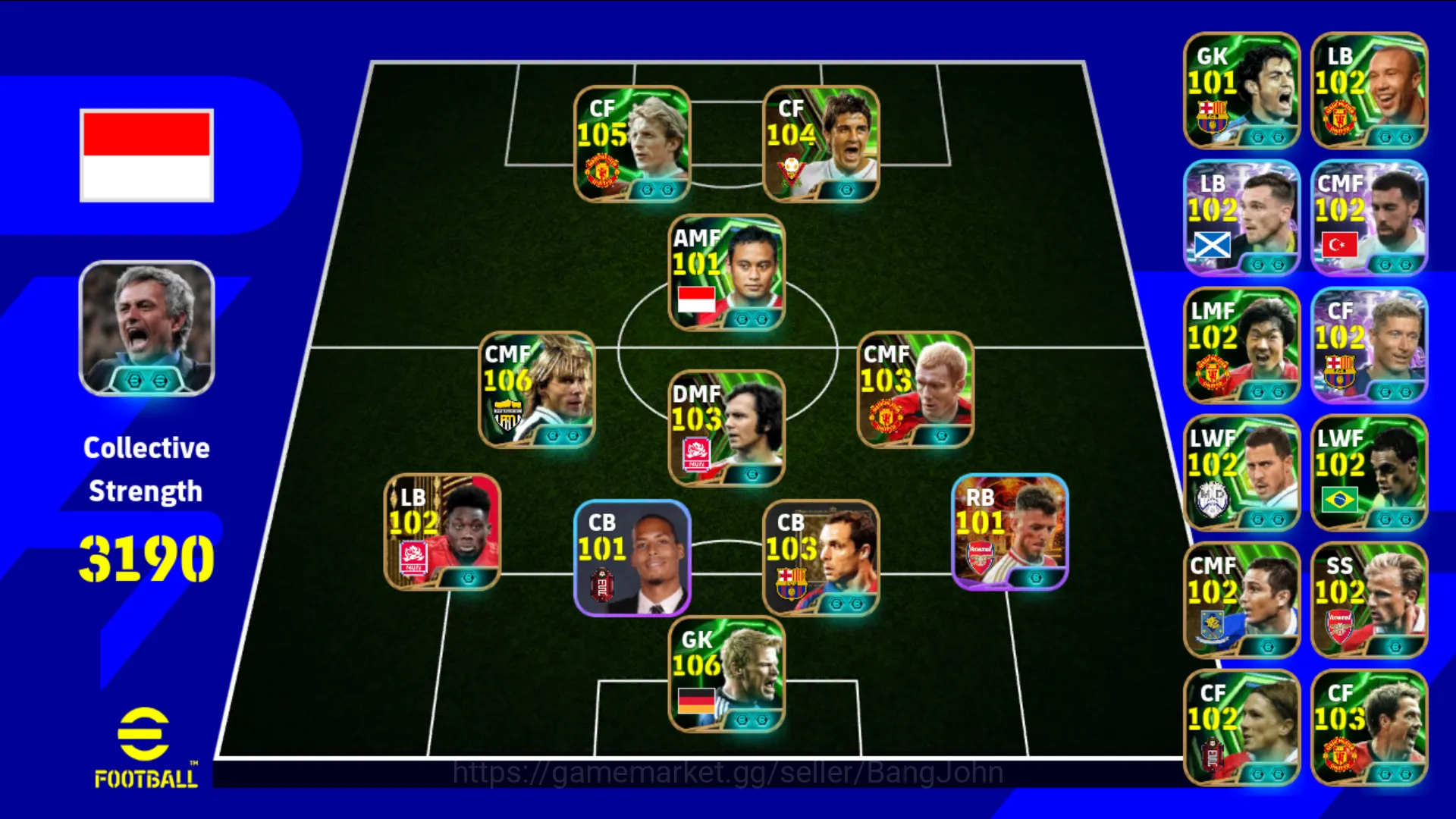 eFootball Others Power 3190 | Denis Law Epic Db , Nedved Epic db ,  image 1