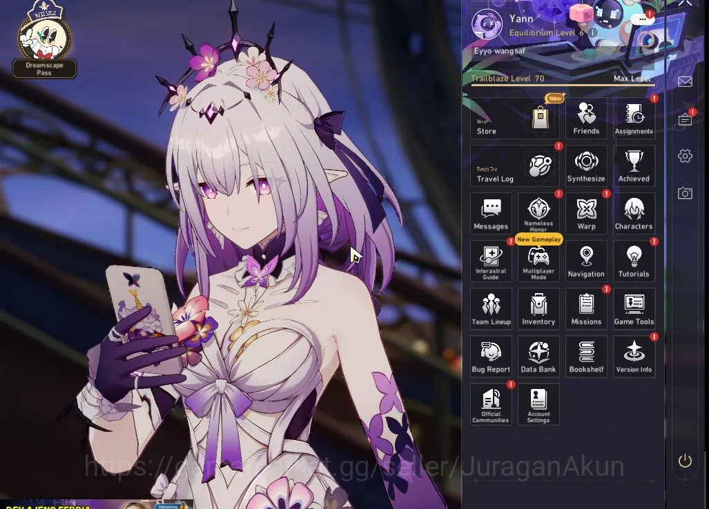 Honkai Star Rail Accounts Mid Game ASIA[TL70] +HI3 |7 limited[Castoric +Sign,Black Swan+Sign,Dan 2