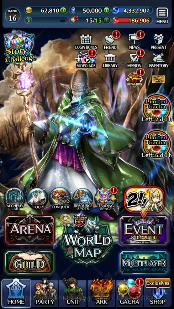 GLOBAL | Starter 50000 Crystal +Goddes Lilaha + Other Unit |Story Challenge Unclear| Code Only| Check SS (LC824) Last Cloudia Low-End GLOBAL | Starter 50000 Crystal +Goddes Lilaha + Ot image 1