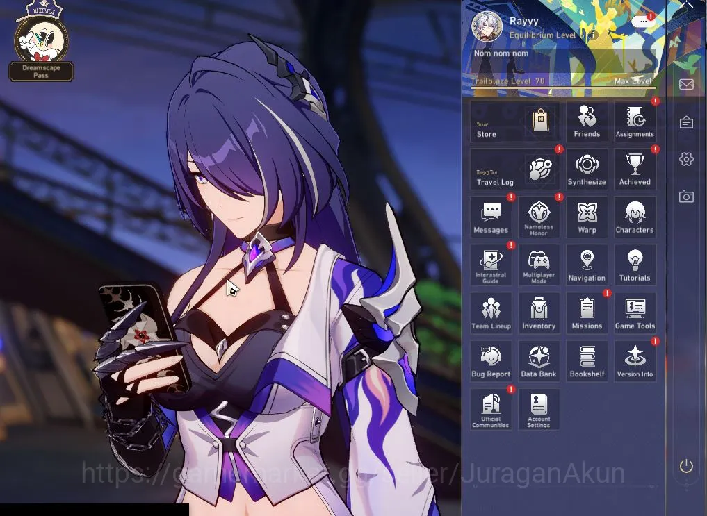 Honkai Star Rail Accounts Mid Game ASIA [TL70]8 Limited [Phainon,The Herta+Sign,Acheron E2+Sign,Aventurine+Sign,Tribbie 2