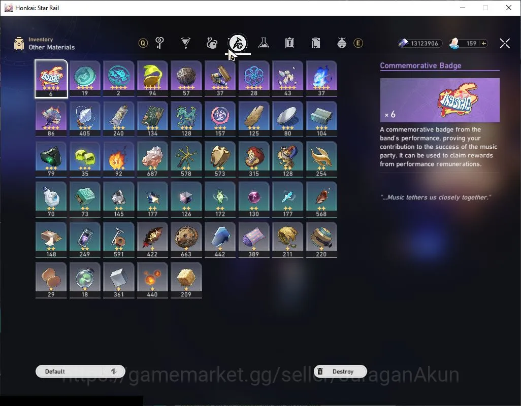 Honkai Star Rail Accounts Mid Game ASIA [TL70]8 Limited [Phainon,The Herta+Sign,Acheron E2+Sign,Aventurine+Sign,Tribbie 6