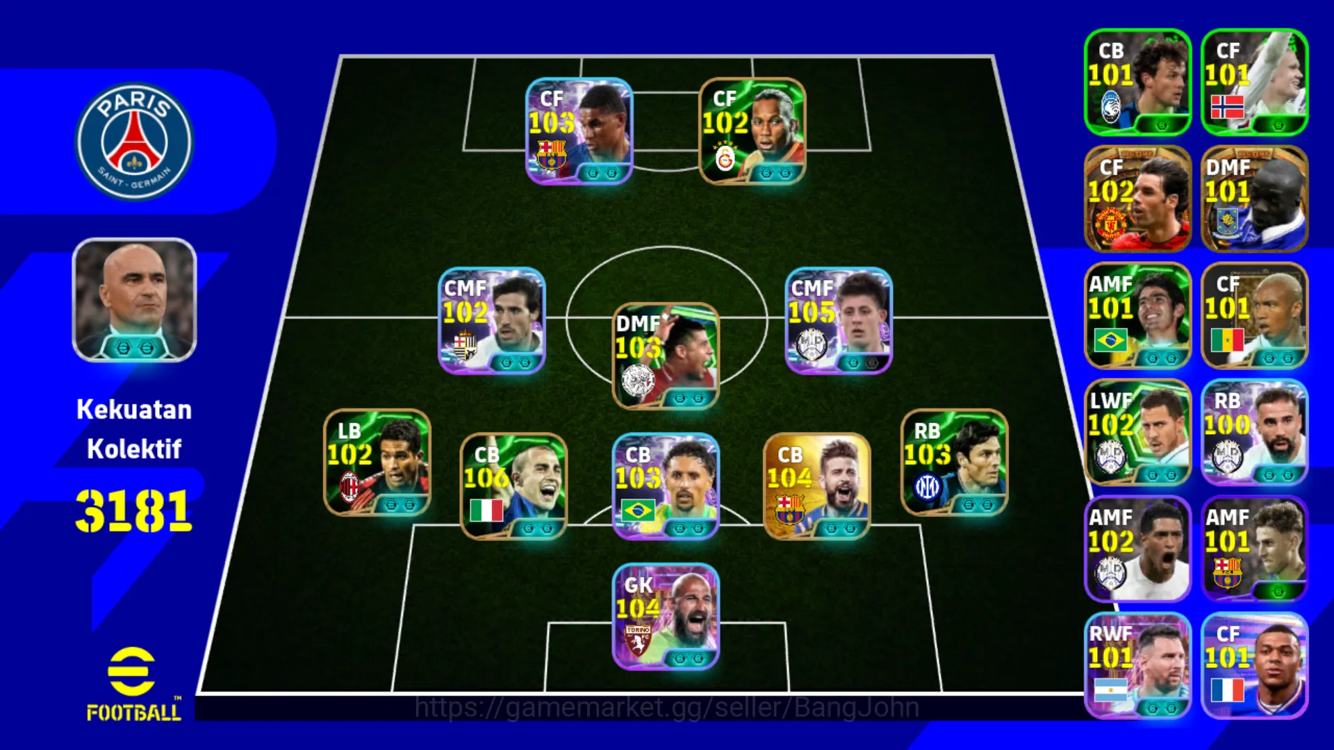 Login 2 | Power 3181 | Arda Guller Show time , Pique Epic db, Savic Show time , Cannavaro , Zanetti | Manager Martinez EFB442B eFootball Others Login 2 | Power 3181 | Arda Guller Show time , Piq image 1