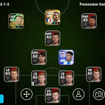 eFootball Accounts High-End Mobile|PW 1989|New Kylian Mbappe BigT,Marco Reus Epic|2026|Check SS EFB2552B