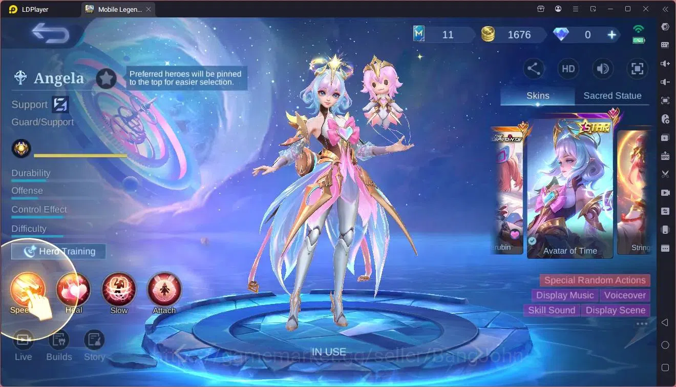 Mobile Legends: Bang Bang Accounts Global|Hero 86|Skin 150|Expert|5-STAR Angela|CC Na image 4