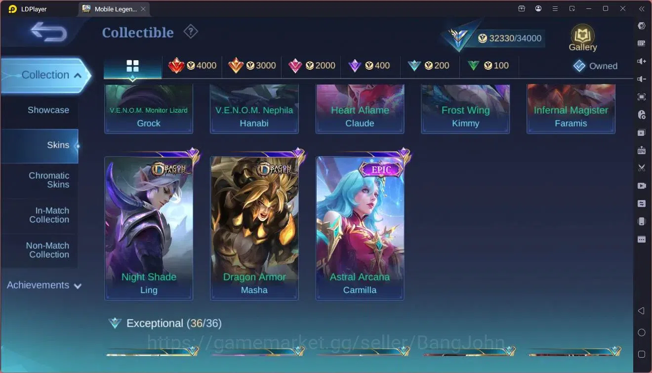 Mobile Legends: Bang Bang Accounts Global|Hero 86|Skin 150|Expert|5-STAR Angela|CC Na image 6