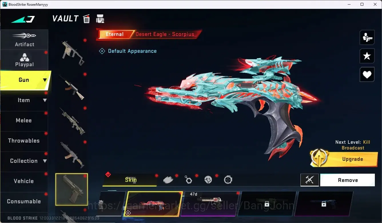 Blood Strike Accounts ASIA | ETERNAL: Desert Eagle|COLLAB ENZO KRAKEN|6  image 5