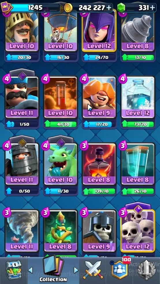 Clash Royale Accounts Lv 1245|Trophy 7826|KTL 13|Card 118/121|2 Hero 6 E image 16