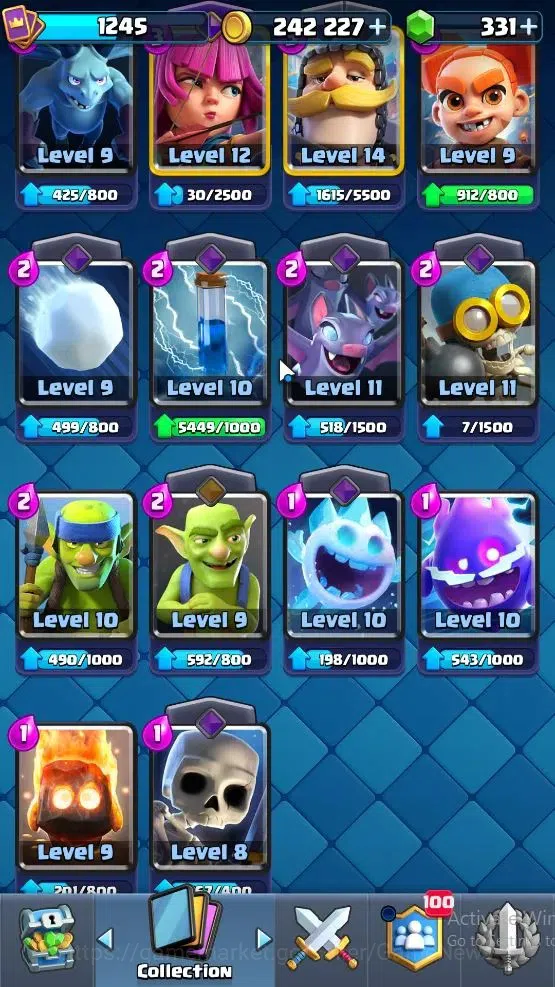 Clash Royale Accounts Lv 1245|Trophy 7826|KTL 13|Card 118/121|2 Hero 6 E image 20