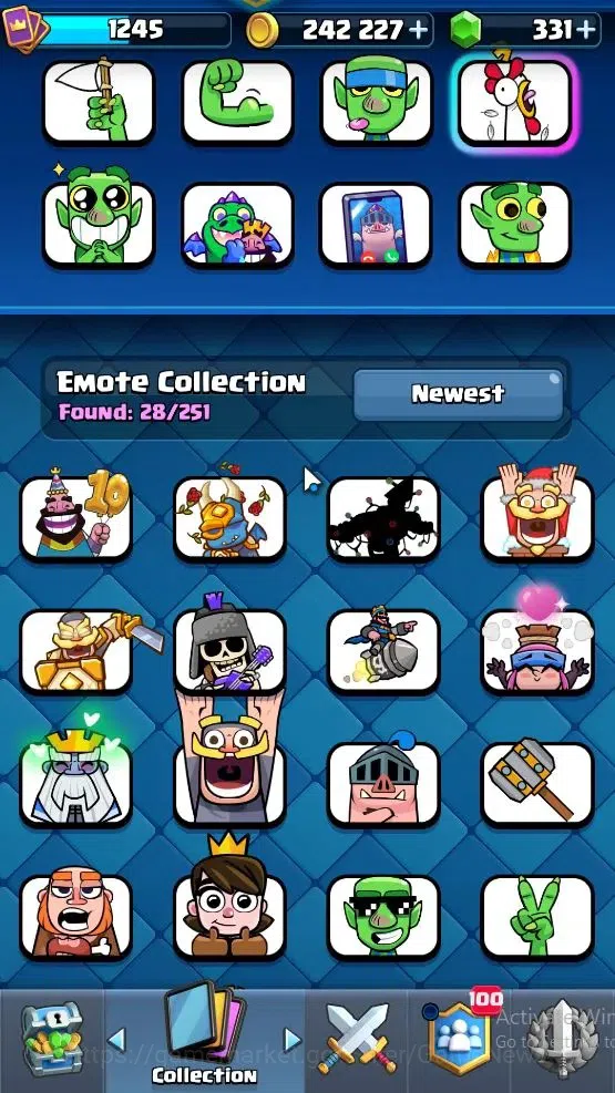 Clash Royale Accounts Lv 1245|Trophy 7826|KTL 13|Card 118/121|2 Hero 6 E image 7