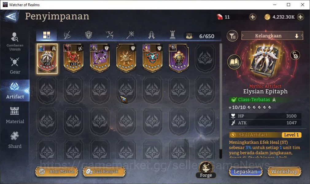 Watcher of Realms Accounts Global 60x|Lv25| 316K Power | 2 Lord [Valderon,Ven image 10