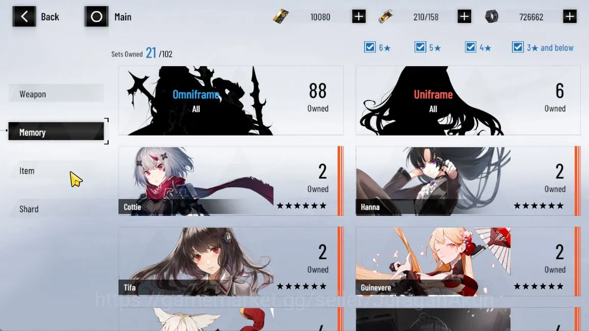 Punishing: Gray Raven Accounts ASIA | Lucia CW+Sign, Lucia Pyroath, Feral | 10K B image 5