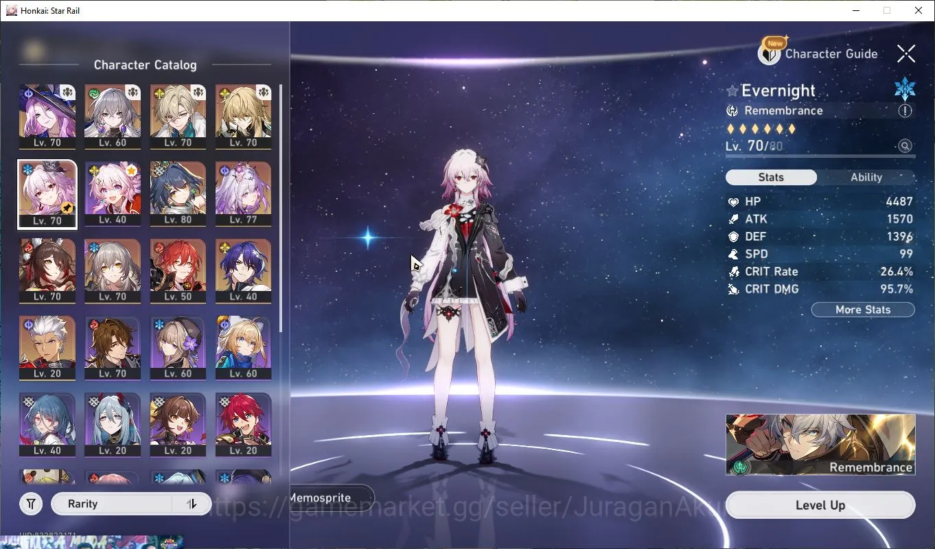 Honkai Star Rail Accounts Mid Game ASIA|TL 64|9 Limited |[Evernight,Jade,Aventurine,Luocha,Yunli,Castorice,ETC]|25K 2
