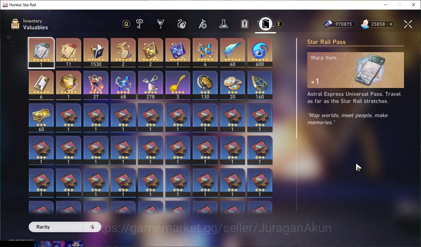 Honkai Star Rail Accounts Mid Game ASIA|TL 64|9 Limited |[Evernight,Jade,Aventurine,Luocha,Yunli,Castorice,ETC]|25K 4