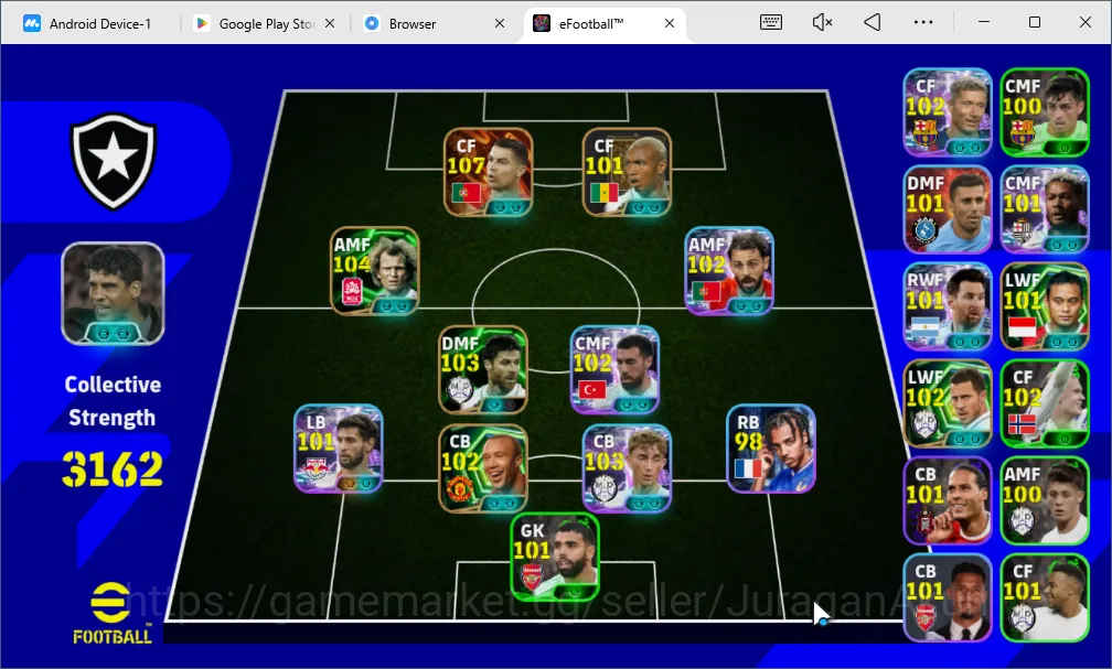 eFootball Accounts Mobile|BigTime Cristiano Ronaldo Bullet Header & P image 2