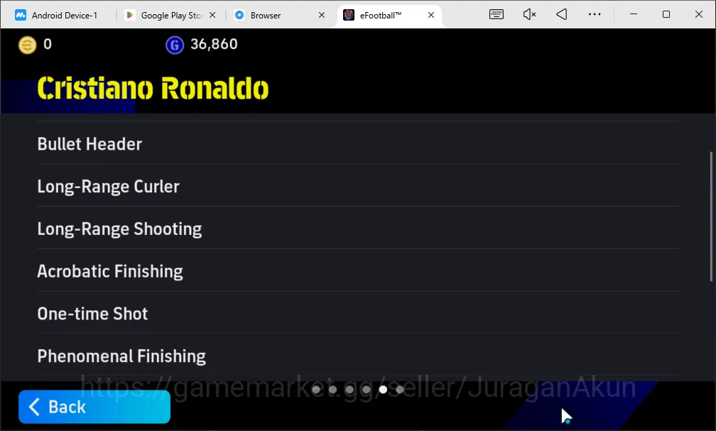 eFootball Accounts Mobile|BigTime Cristiano Ronaldo Bullet Header & P image 4