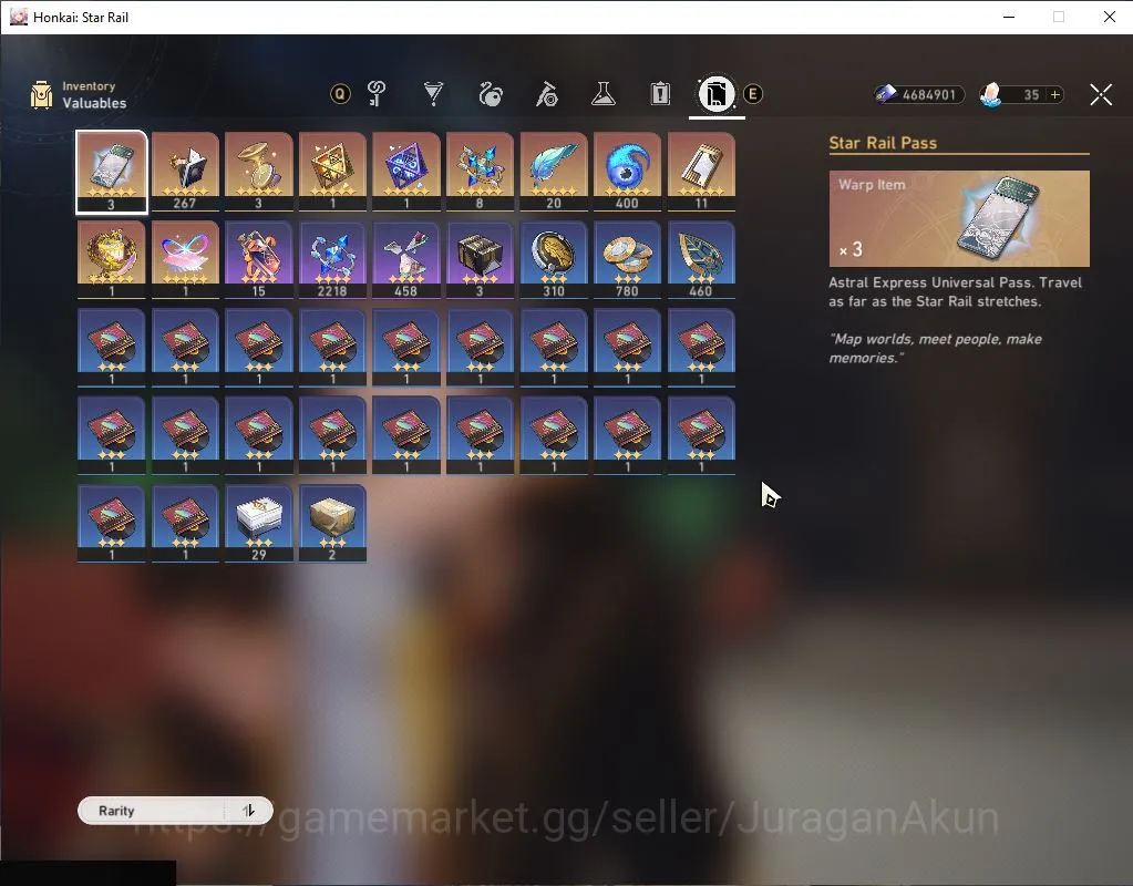 Honkai Star Rail Accounts Mid Game ASIA|TL 52|6 Limited|[Anaxa,Dante]+Sign Hyacine,Saber Etc|Panacony|Take Mail|Check 2
