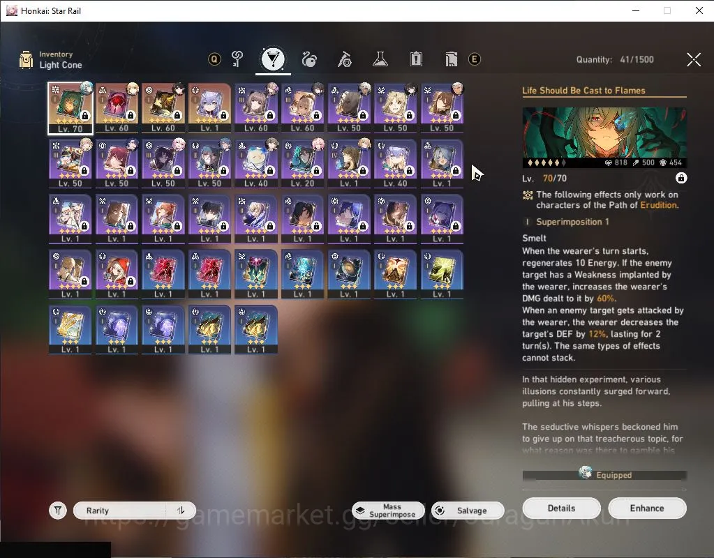 Honkai Star Rail Accounts Mid Game ASIA|TL 52|6 Limited|[Anaxa,Dante]+Sign Hyacine,Saber Etc|Panacony|Take Mail|Check 3