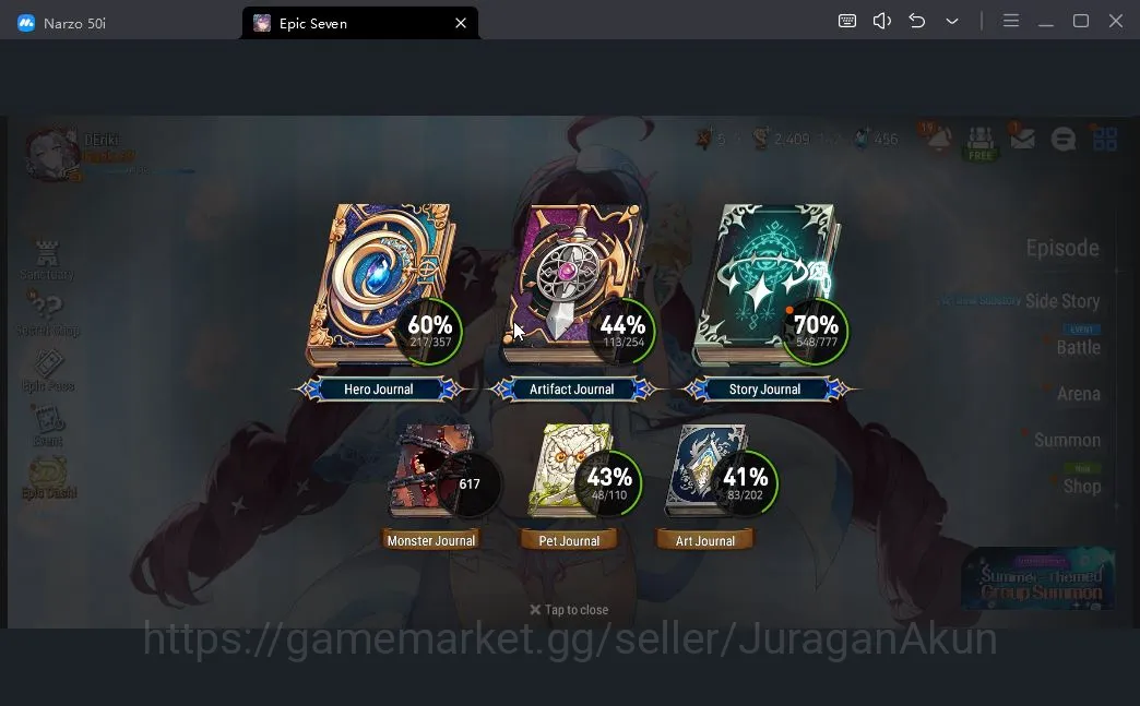 Epic Seven Accounts Mid-Tier Asia Verif| 17ML (Boss Arunka, SS Vivian, LC Bellona, BW Iseria, ATywin, US Choux,etc 4