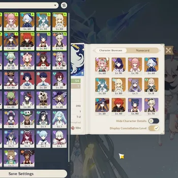 Genshin Impact Accounts Others Asia|AR 54|5 Limited + 1(*5 Weapon)|Vodyanitsa,Varesa,Yae Miko,Furina,Raiden Shogun|Female