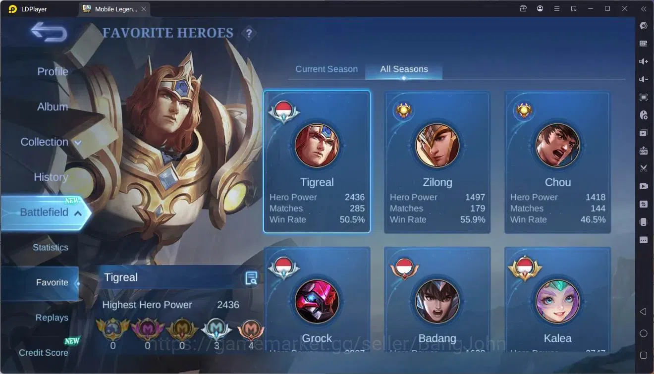 Mobile Legends: Bang Bang Accounts Global|Hero 105|Skin162|Expert|Prime Granger|KOF K image 19