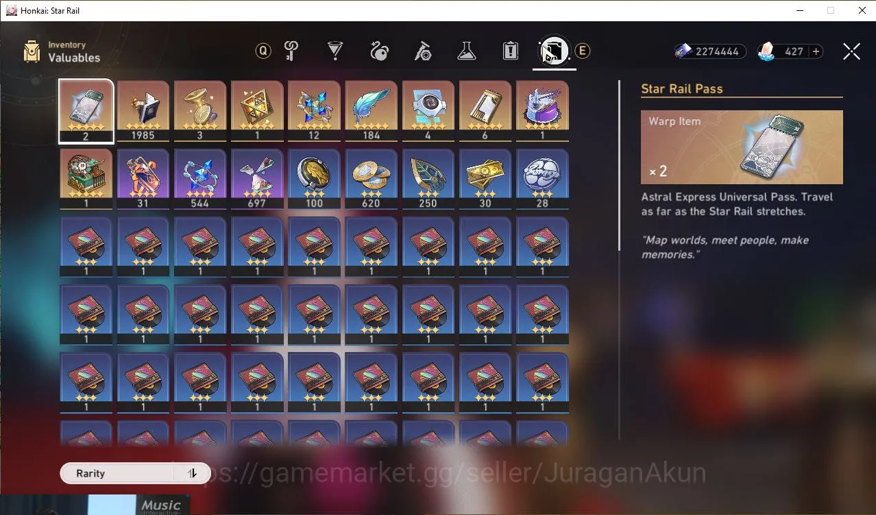 Honkai Star Rail Accounts Mid Game ASIA [TL69] 8 Limited (Kafka,Ruan MeiE1+Sign,Huohuo+Sign,Firefly+Sign,Aventurine, & ETC 9