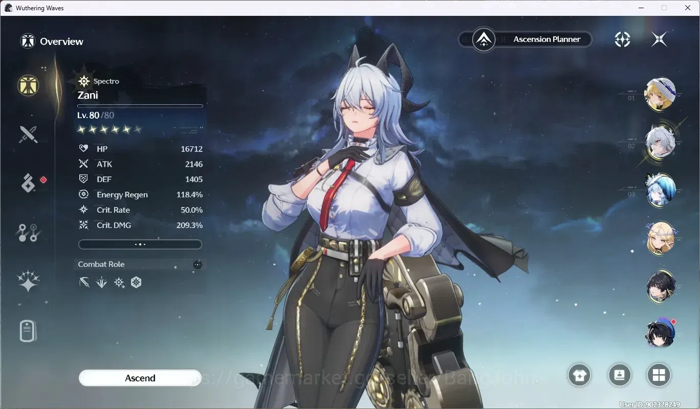 Wuthering Waves Accounts SEA |Well Build|7 Limited Char[Phoebe, Zani, Shore image 13