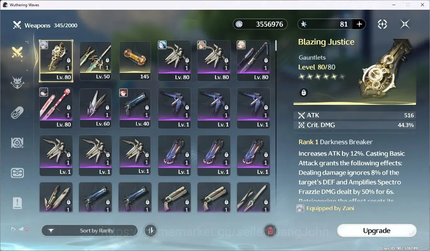 Wuthering Waves Accounts SEA |Well Build|7 Limited Char[Phoebe, Zani, Shore image 4